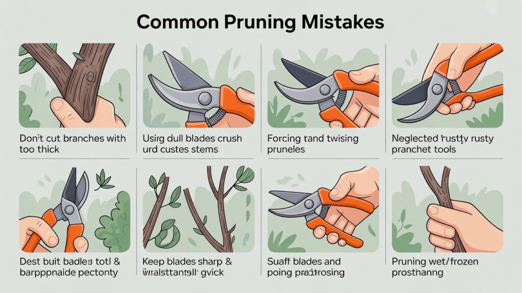Common mistakes to avoid when using the best bypass pruners cutters