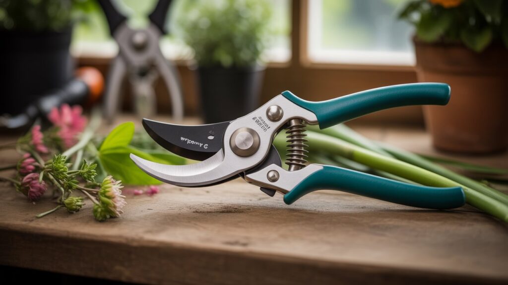 Garden pruning shears for healthy plants.