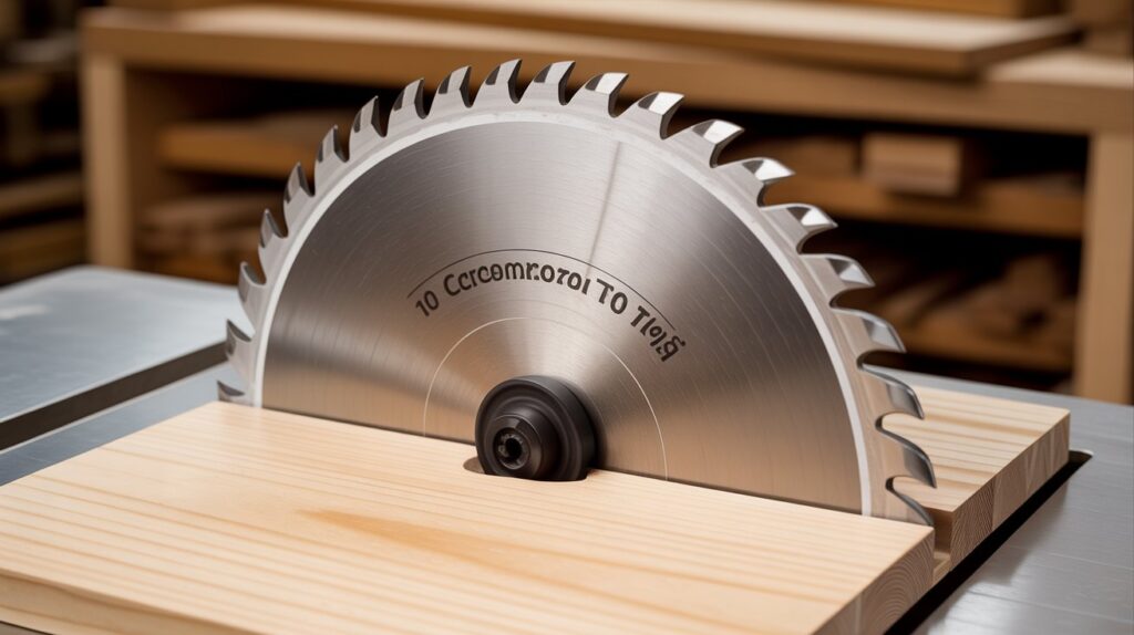 10 inch tablesaw blade for accurate and efficient woodworking cuts