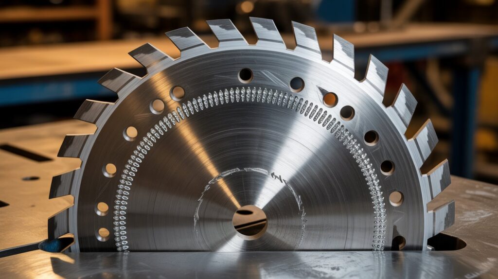 Table saw blades with carbide teeth for durable and precise wood cutting