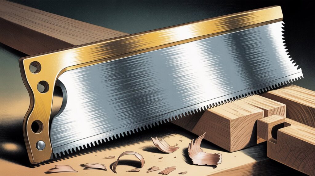 Back saw hand saw blade for precision woodworking