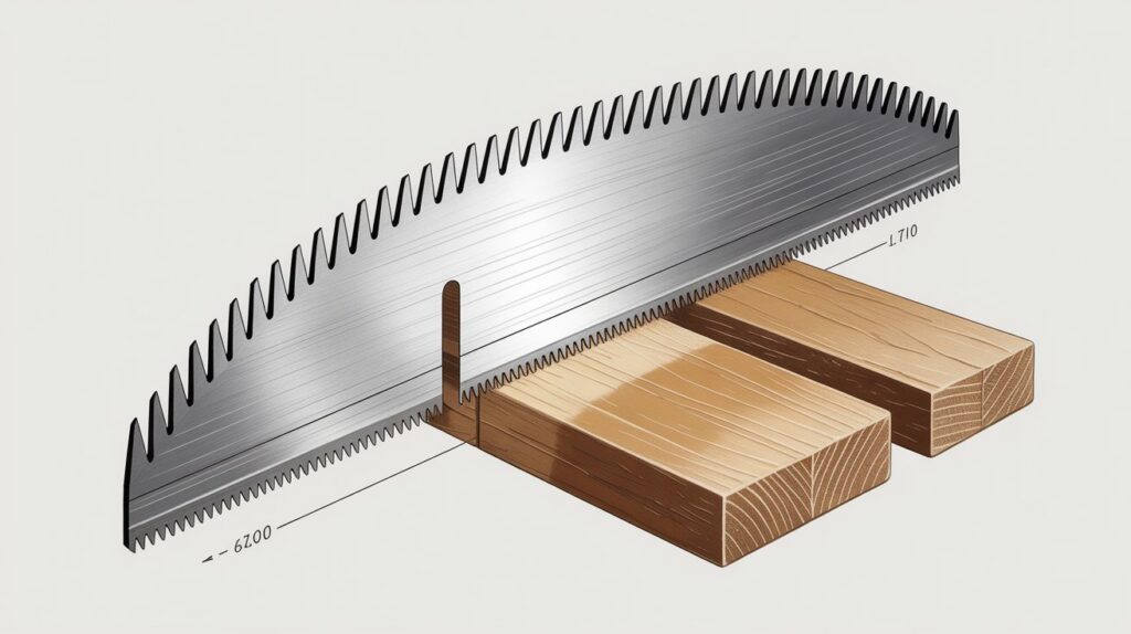 Flush cut hand saw blade for smooth surface trimming