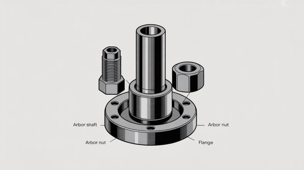 Arbor assembly as a key table saw part