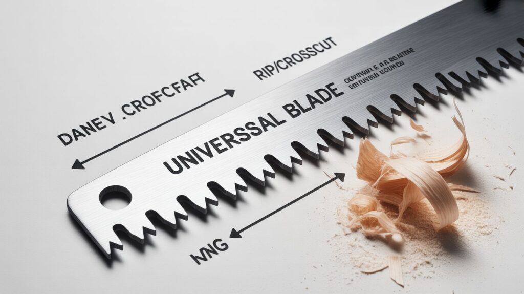 Universal hand saw blade for versatile cutting