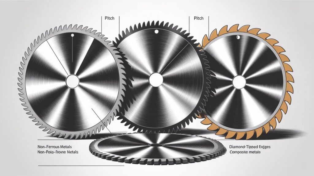 Table saw blades engineered for plastics, aluminum, and composites