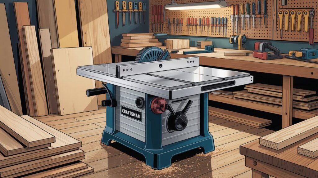 Craftsman Tablesaw for precise and safe woodworking projects