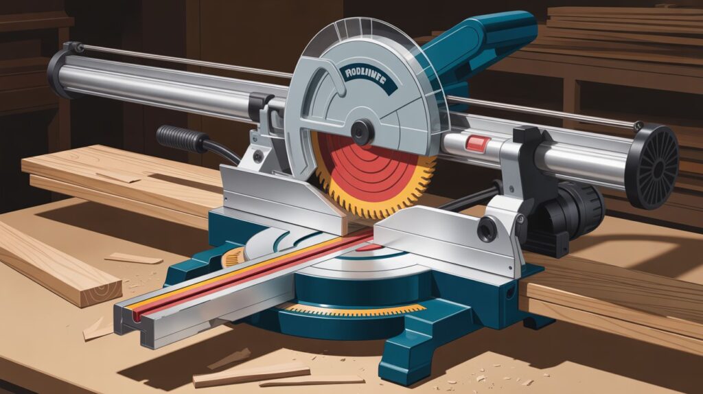 "How to use a miter saw with a sliding feature for wide boards"