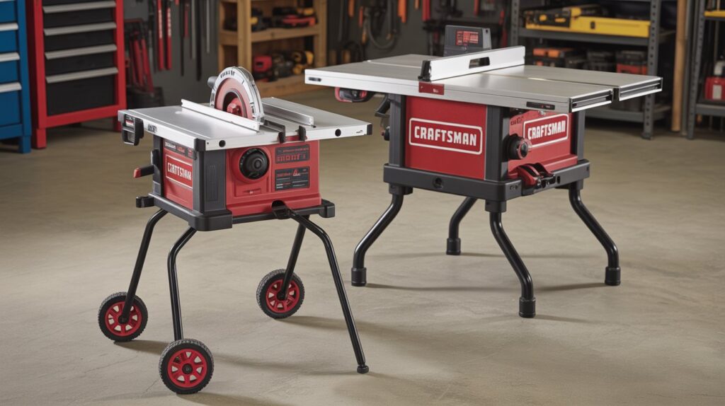 Craftsman Tablesaw portable and jobsite models for DIY and contractors