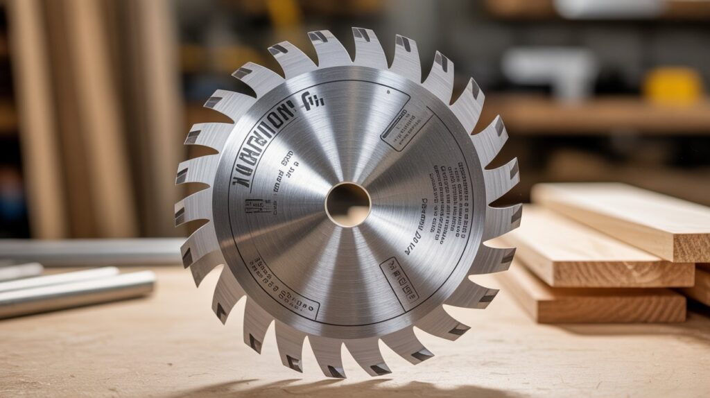 sliding miter saw blade cutting wide board accurately