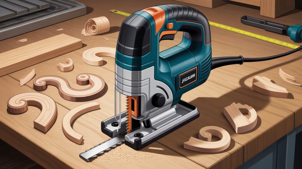 what is a jigsaw used for cutting curves and wood in DIY projects
