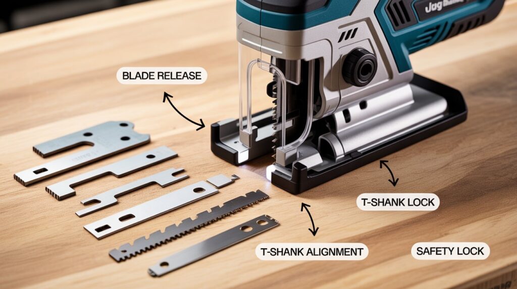 How to install a jigsaw blade step by step