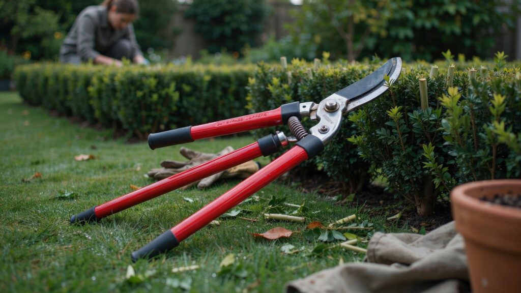 Tree branch cutters loppers for cutting thick tree branches safely