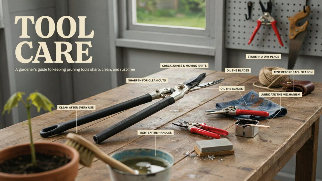 Tree branch cutters hand pruners for trimming small branches and stems