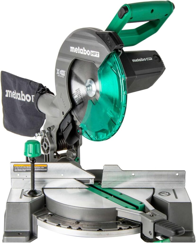 Best miter saw Metabo HPT C10FCG2 with Xact Cut Shadow Line for accurate woodworking