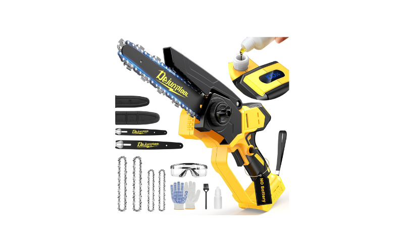 DEJUNPIOOL Cordless Mini Chainsaw