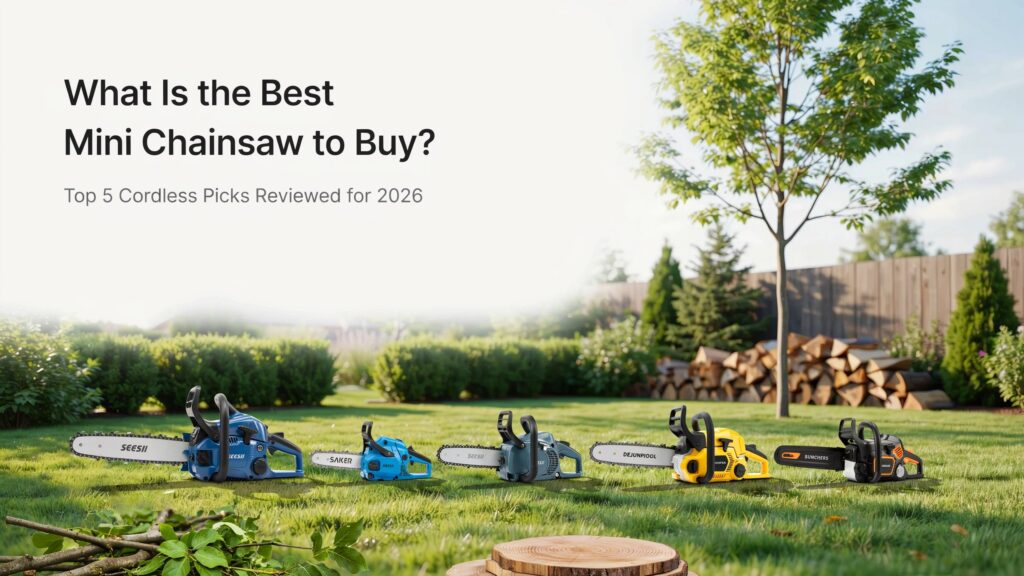 What is the best mini chainsaw to buy featuring the top 5 cordless mini chainsaw models for homeowners.