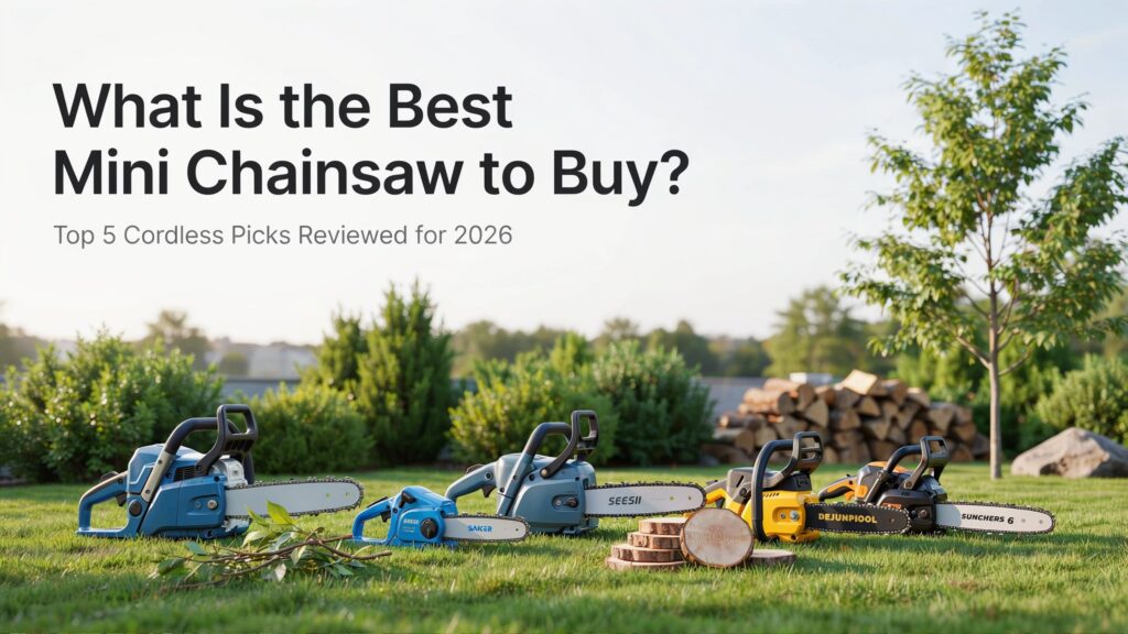 What is the best mini chainsaw to buy featuring the top 5 cordless mini chainsaw models for homeowners.