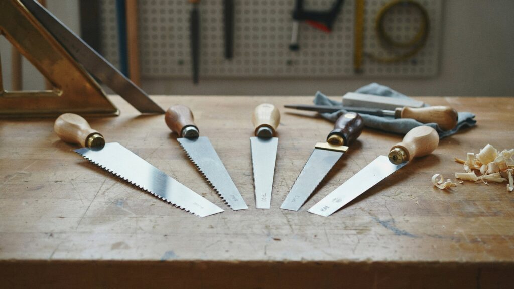 Hand saw blades for wood used for accurate woodworking and clean wood cutting.