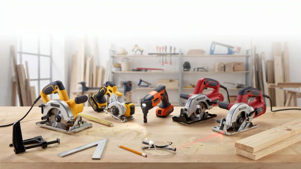 Best Circular Saw comparison of five top models for accurate woodworking.
