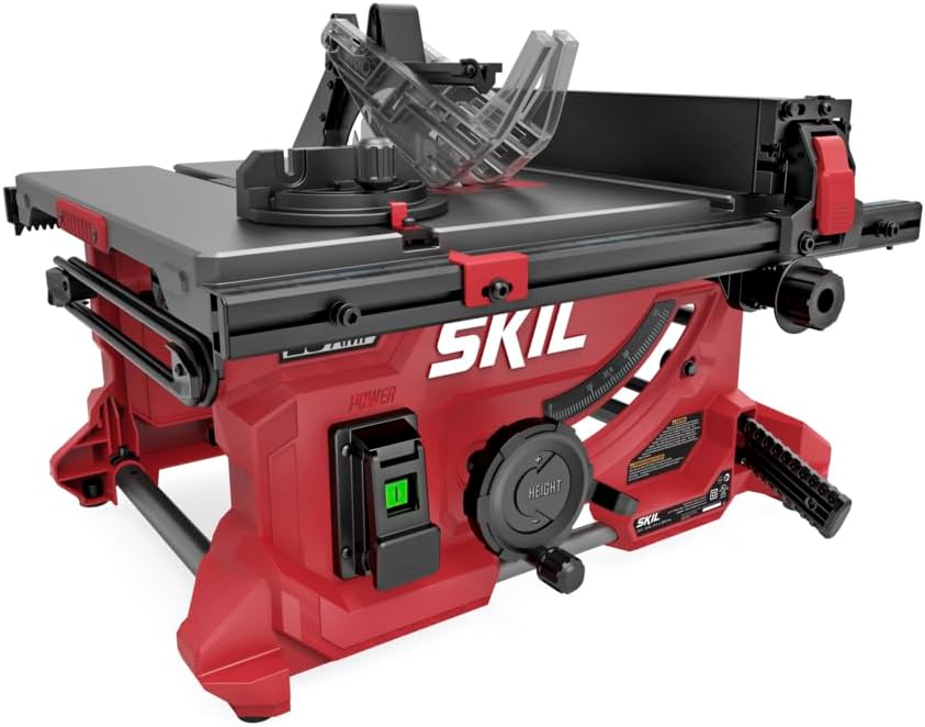 Best table saw Hoteche 10-inch model for woodworking and DIY projects.