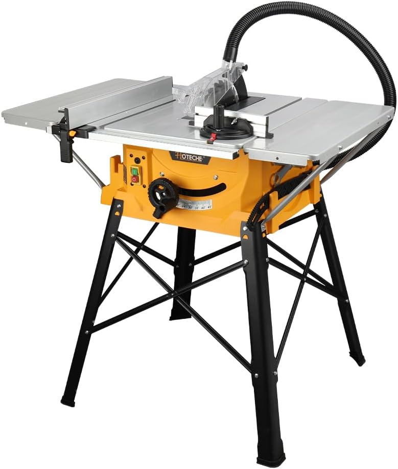 Best table saw Hoteche 2-in-1 model for compact woodworking and DIY projects.