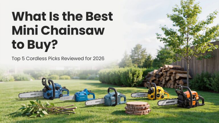 What is the best mini chainsaw to buy featuring the top 5 cordless mini chainsaw models for homeowners.