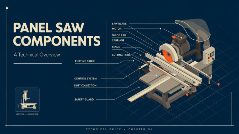 Panel saw parts and their main components